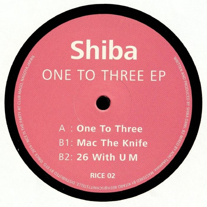( RICE 02 ) SHIBA - One To Three EP (12") Rice Japan